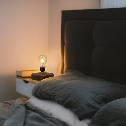 MAGIC LEVITATING BULB - WOOD BASE