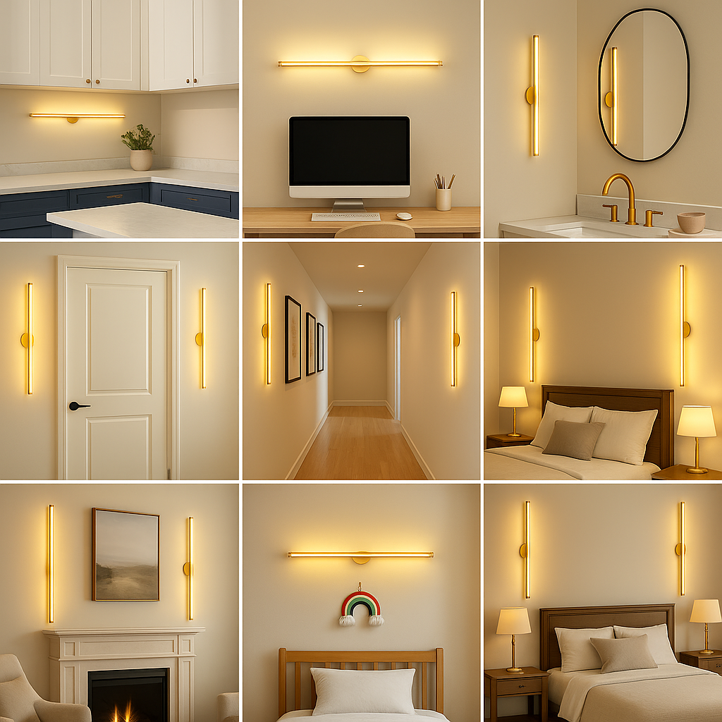 WIRELESS 'PEEL & STICK' MODERN WALL LIGHT
