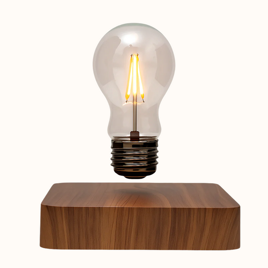 MAGIC LEVITATING BULB - WOOD BASE