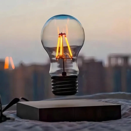 MAGIC LEVITATING BULB - WOOD BASE