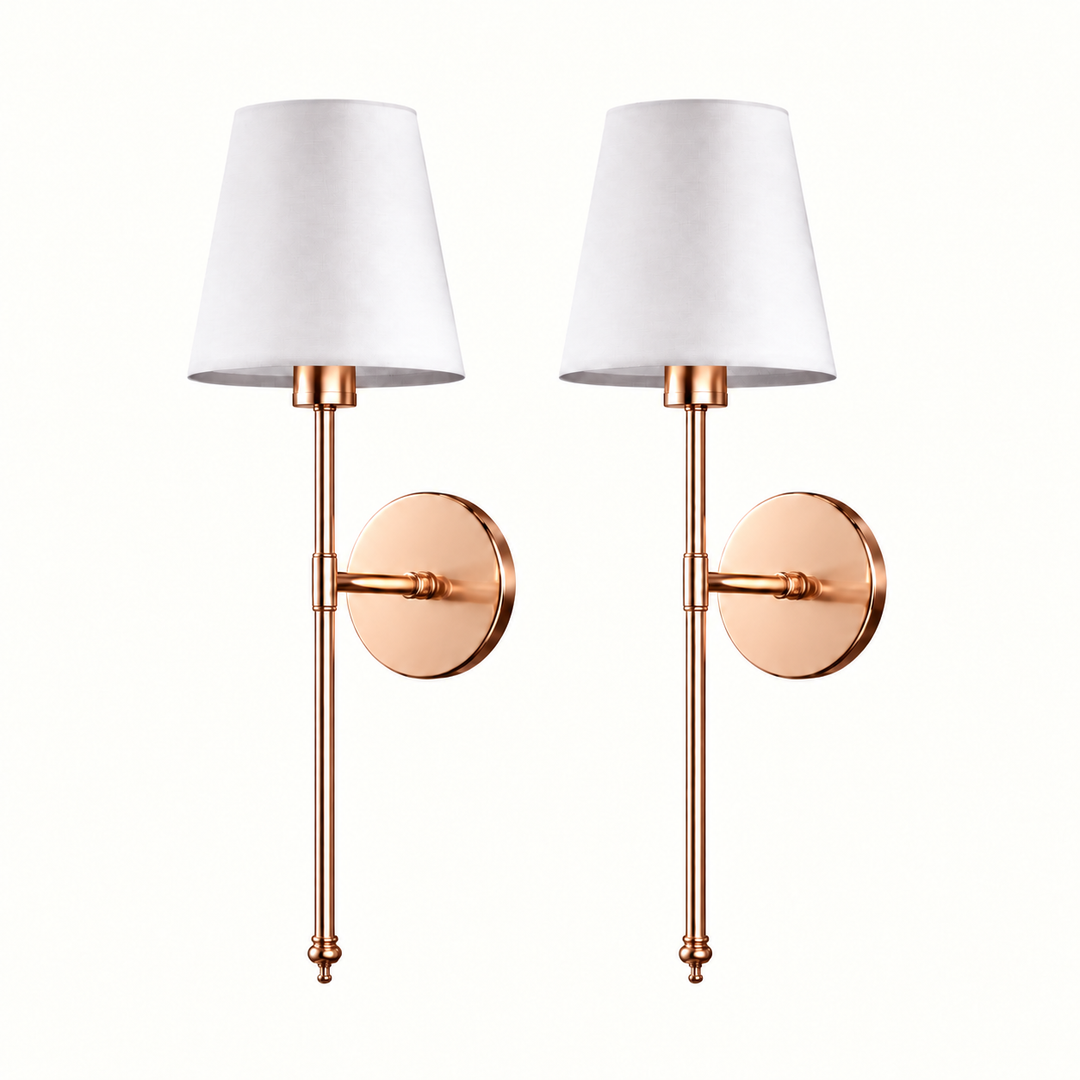 WIRELESS 'PEEL & STICK' LONG WALL SCONCES – Rechargeable, No Wiring, No Drilling Required (Set of 2 with 2 Free Bulbs)