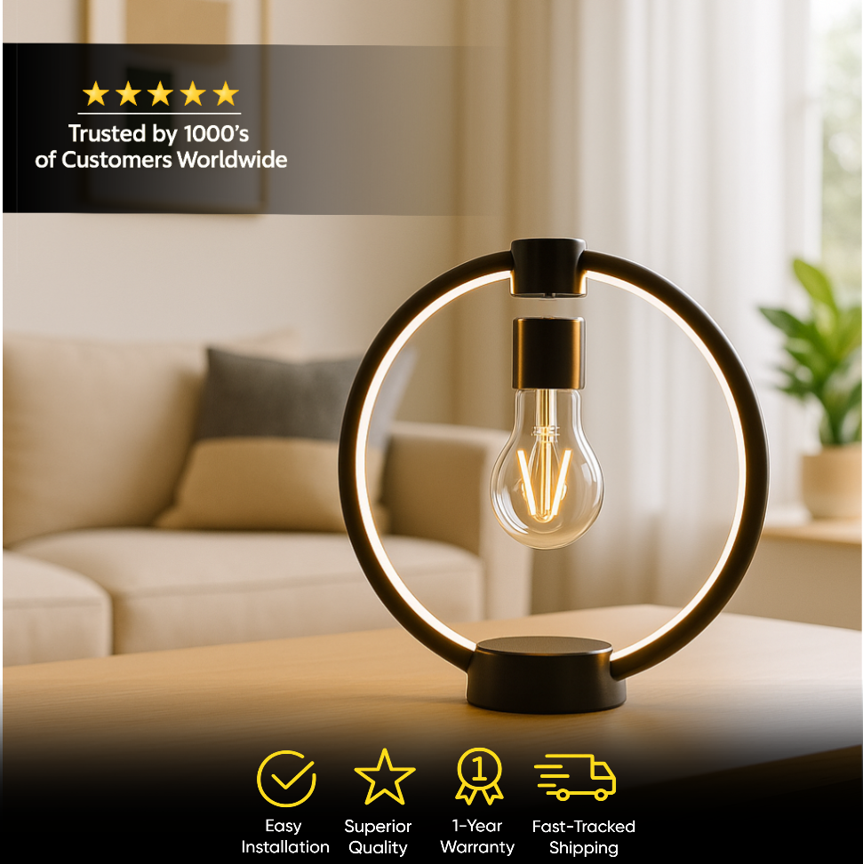 MAGIC LEVITATING BULB - WOOD FRAME