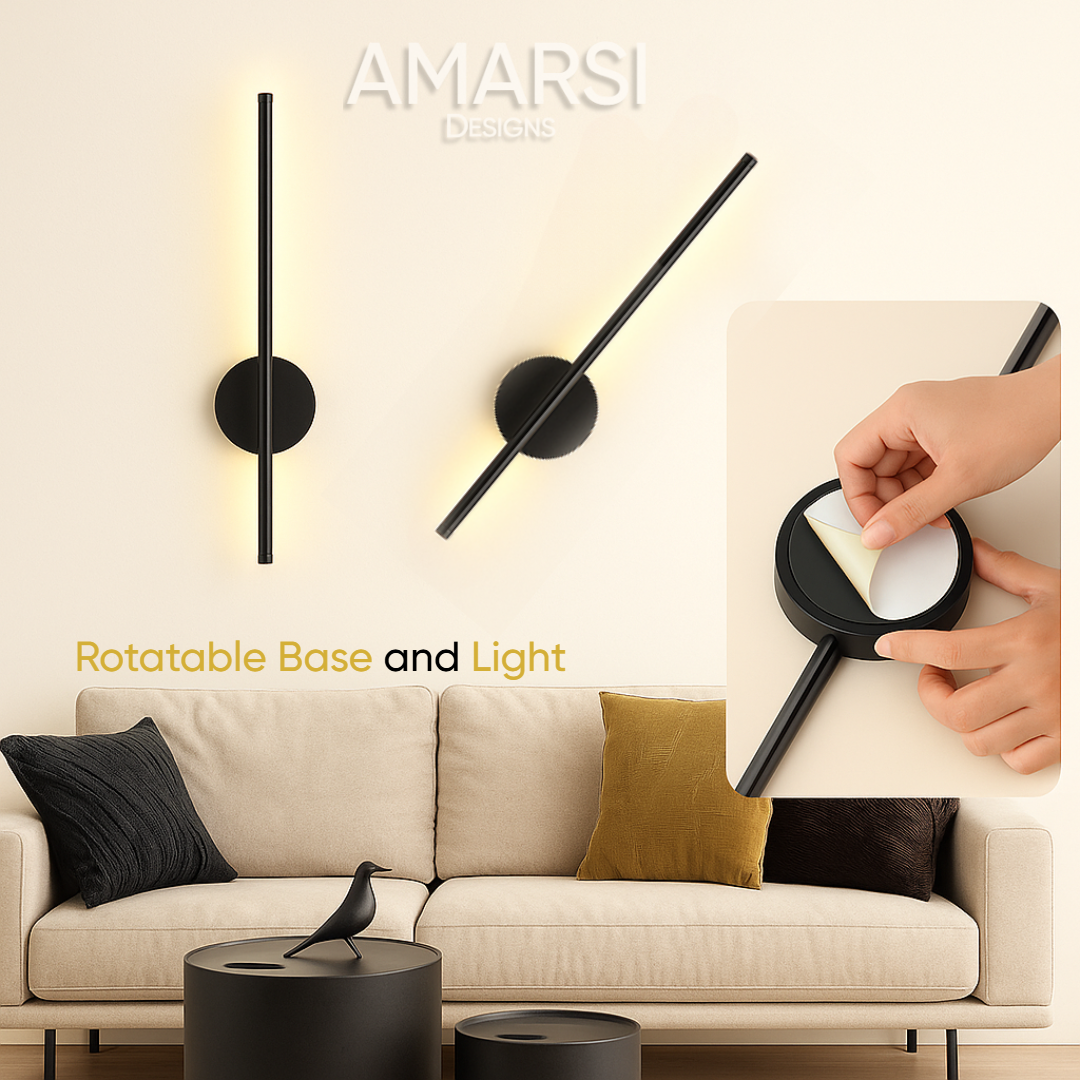 WIRELESS 'PEEL & STICK' MODERN WALL LIGHT
