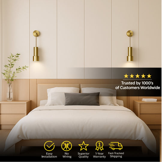 WIRELESS LARGE DROP LAMPS (SET OF 2 + 2 FREE BULBS)